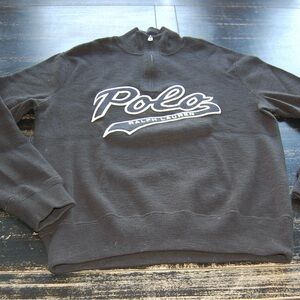 Polo by Ralph Lauren Men's Charcoal Zip-Up Sweater